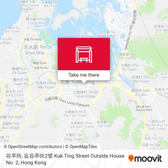 谷亭街, 近谷亭街2號 Kuk Ting Street Outside House No. 2地圖