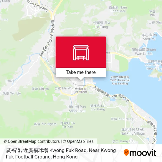 廣福道, 近廣福球場 Kwong Fuk Road, Near Kwong Fuk Football Ground地圖