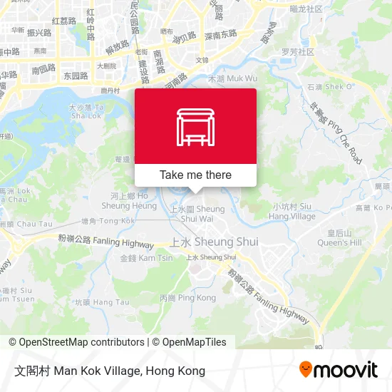 文閣村 Man Kok Village map