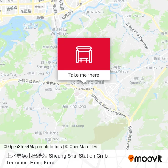 上水專線小巴總站 Sheung Shui Station Gmb Terminus map