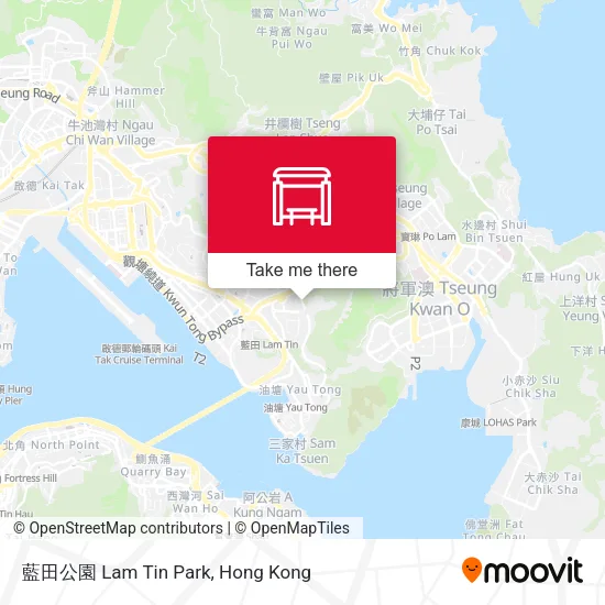 藍田公園 Lam Tin Park map