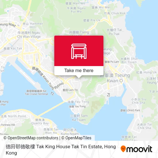 德田邨德敬樓 Tak King House Tak Tin Estate地圖