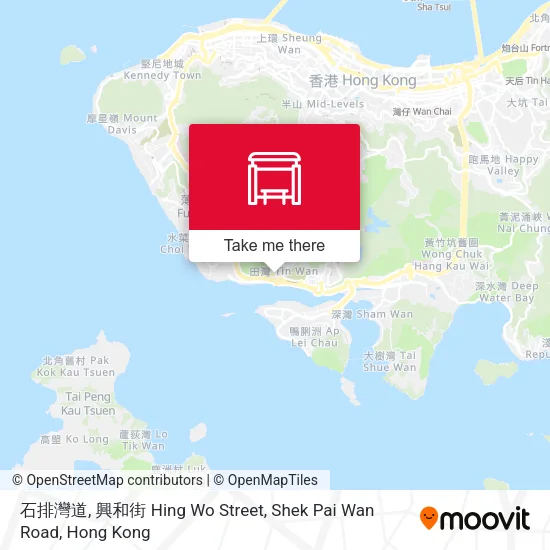 石排灣道, 興和街 Hing Wo Street, Shek Pai Wan Road地圖