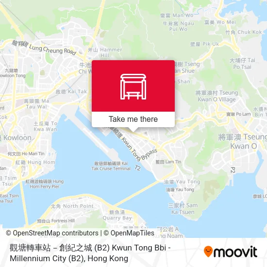 觀塘轉車站－創紀之城 (B2) Kwun Tong Bbi - Millennium City (B2) map