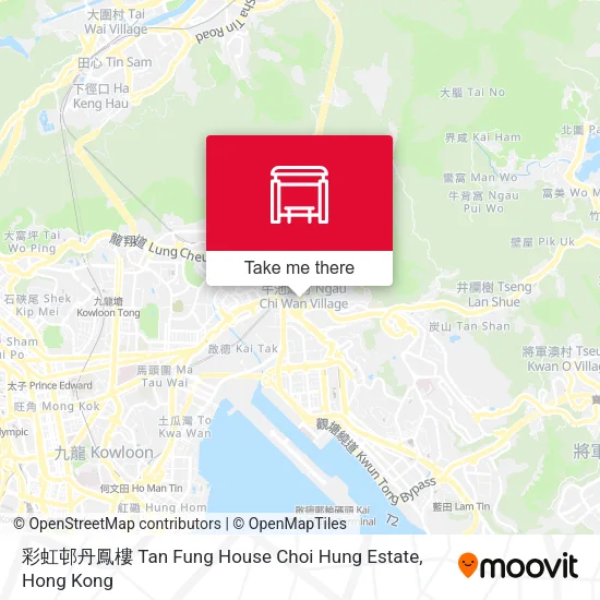 彩虹邨丹鳳樓 Tan Fung House Choi Hung Estate map