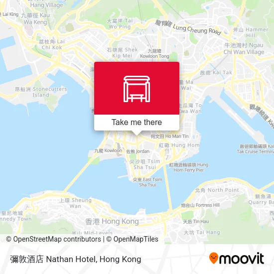 彌敦酒店 Nathan Hotel map