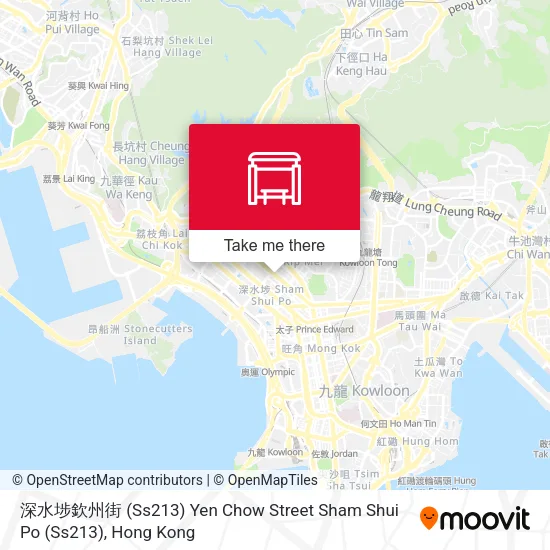 深水埗欽州街 (Ss213) Yen Chow Street Sham Shui Po (Ss213) map