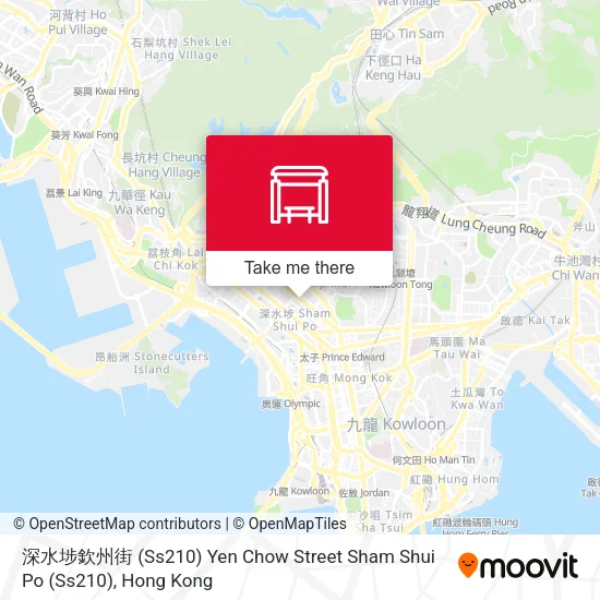深水埗欽州街 (Ss210) Yen Chow Street Sham Shui Po (Ss210) map