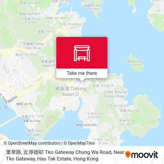 重華路, 近厚德邨 Tko Gateway Chung Wa Road, Near Tko Gateway, Hau Tak Estate map