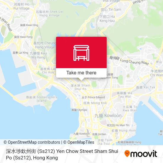 深水埗欽州街 (Ss212) Yen Chow Street Sham Shui Po (Ss212) map