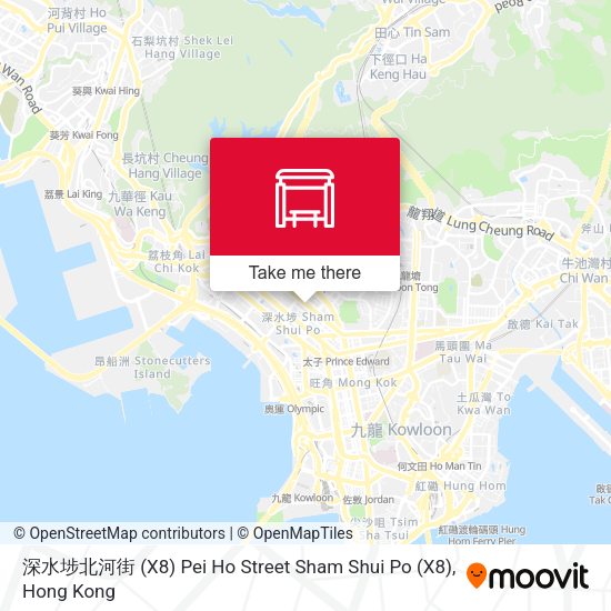 深水埗北河街 (X8) Pei Ho Street Sham Shui Po (X8)地圖