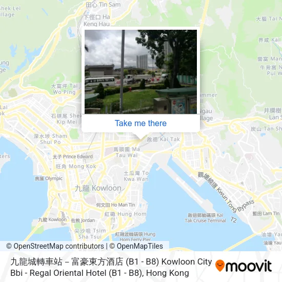 九龍城轉車站－富豪東方酒店 (B1 - B8) Kowloon City Bbi - Regal Oriental Hotel (B1 - B8)地圖