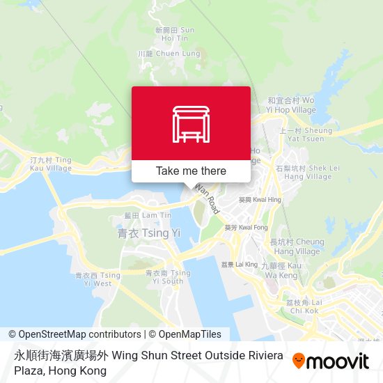 永順街海濱廣場外 Wing Shun Street Outside Riviera Plaza map