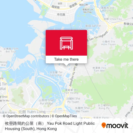 攸壆路簡約公屋（南） Yau Pok Road Light Public Housing (South) map