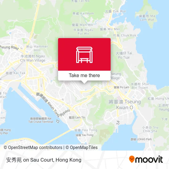 安秀苑 on Sau Court map