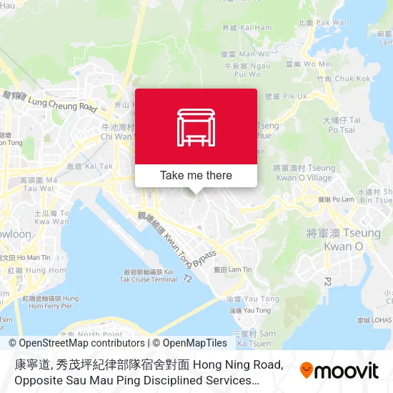 康寧道, 秀茂坪紀律部隊宿舍對面 Hong Ning Road, Opposite Sau Mau Ping Disciplined Services Quarters map