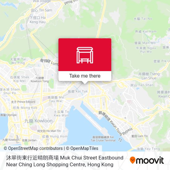 沐翠街東行近晴朗商場 Muk Chui Street Eastbound Near Ching Long Shopping Centre map
