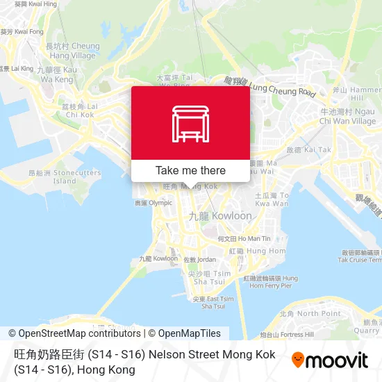 旺角奶路臣街 (S14 - S16) Nelson Street Mong Kok (S14 - S16) map