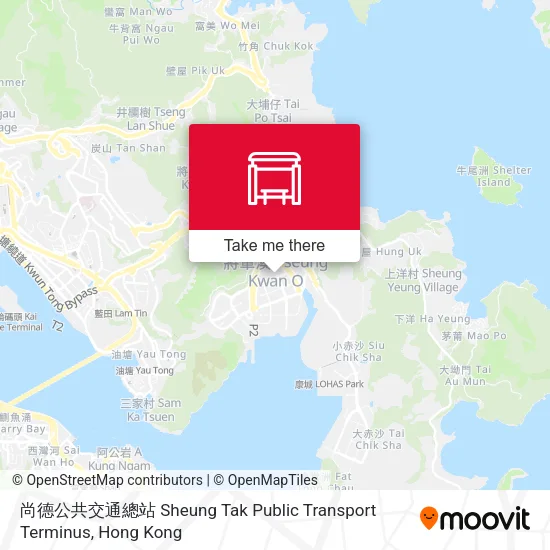 尚德公共交通總站 Sheung Tak Public Transport Terminus map