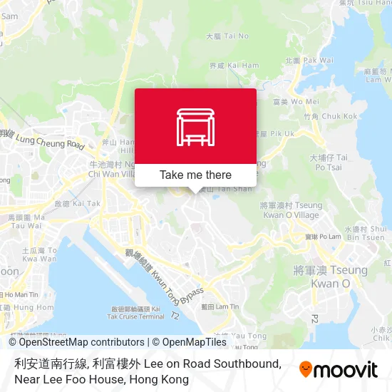 利安道南行線, 利富樓外 Lee on Road Southbound, Near Lee Foo House地圖