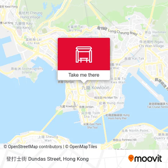 登打士街 Dundas Street地圖