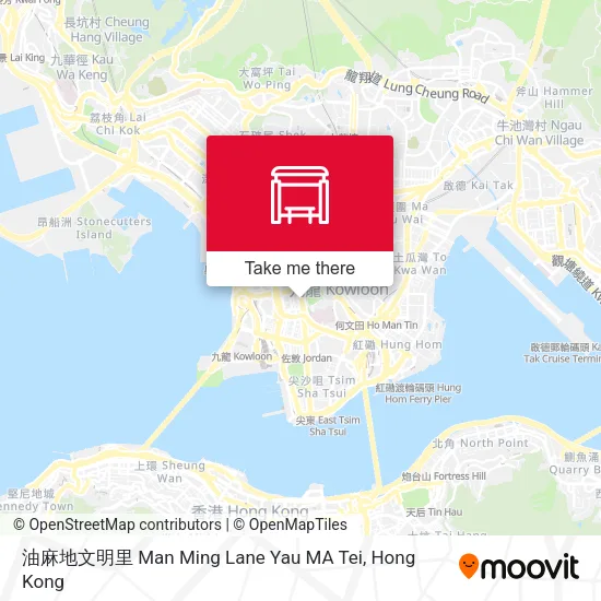 油麻地文明里 Man Ming Lane Yau MA Tei map