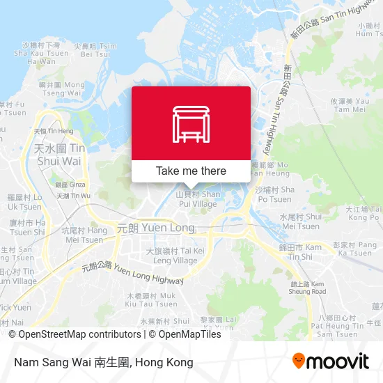 Nam Sang Wai 南生圍 map
