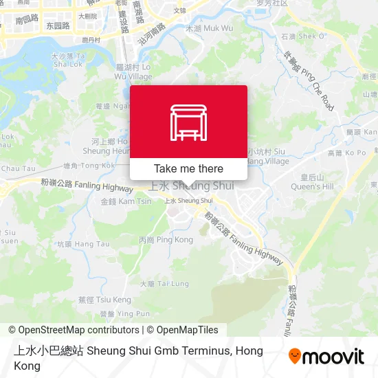 上水小巴總站 Sheung Shui Gmb Terminus map