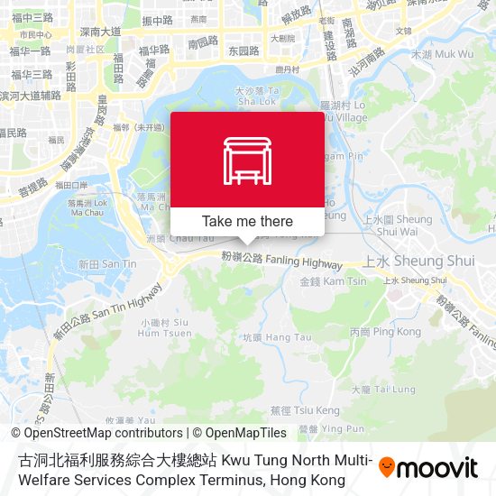 古洞北福利服務綜合大樓總站 Kwu Tung North Multi-Welfare Services Complex Terminus地圖