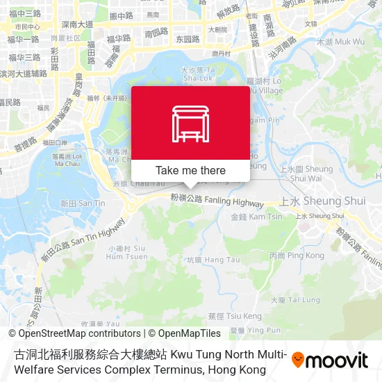 古洞北福利服務綜合大樓總站 Kwu Tung North Multi-Welfare Services Complex Terminus地圖