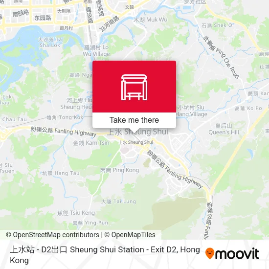 上水站 - D2出口 Sheung Shui Station - Exit D2地圖