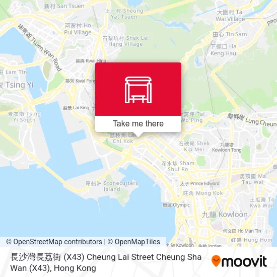 長沙灣長荔街 (X43) Cheung Lai Street Cheung Sha Wan (X43) map