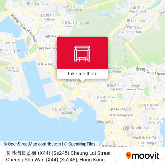 長沙灣長荔街 (X44) (Ss245) Cheung Lai Street Cheung Sha Wan (X44) (Ss245)地圖