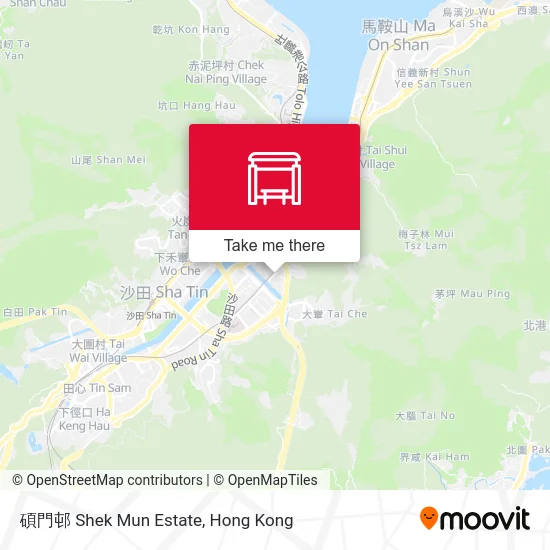 碩門邨 Shek Mun Estate map