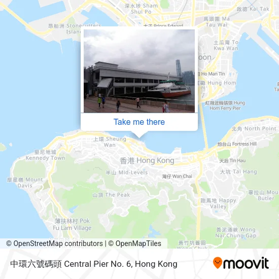 中環六號碼頭 Central Pier No. 6地圖