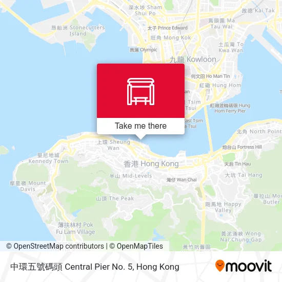 中環五號碼頭 Central Pier No. 5地圖