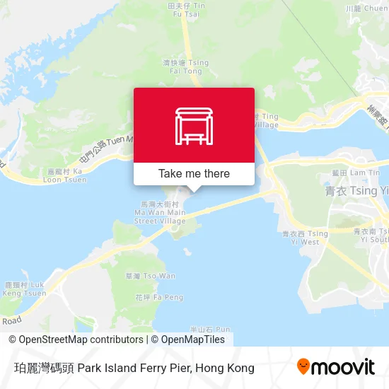 珀麗灣碼頭 Park Island Ferry Pier地圖