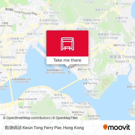 觀塘碼頭 Kwun Tong Ferry Pier map