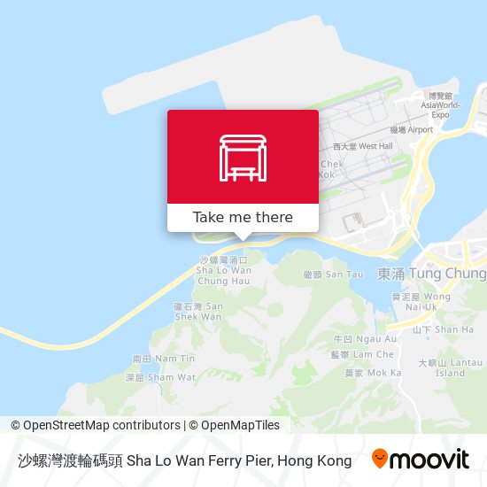 沙螺灣渡輪碼頭 Sha Lo Wan Ferry Pier map