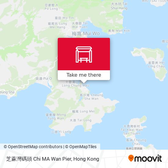 芝蔴灣碼頭 Chi MA Wan Pier map