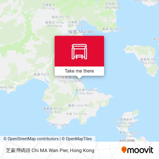 芝蔴灣碼頭 Chi MA Wan Pier map