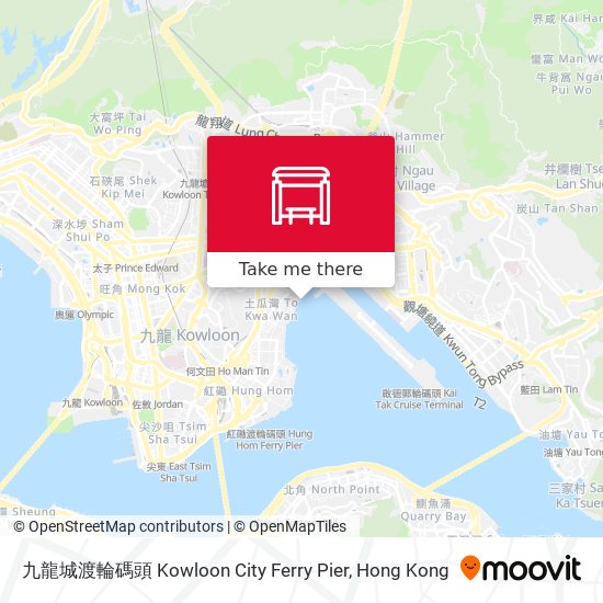 九龍城渡輪碼頭 Kowloon City Ferry Pier map
