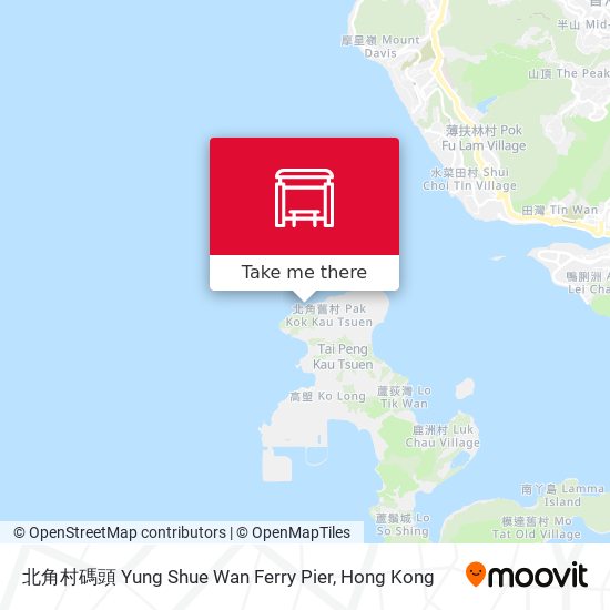 北角村碼頭 Yung Shue Wan Ferry Pier map