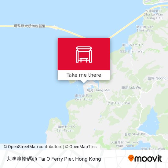 大澳渡輪碼頭 Tai O Ferry Pier map