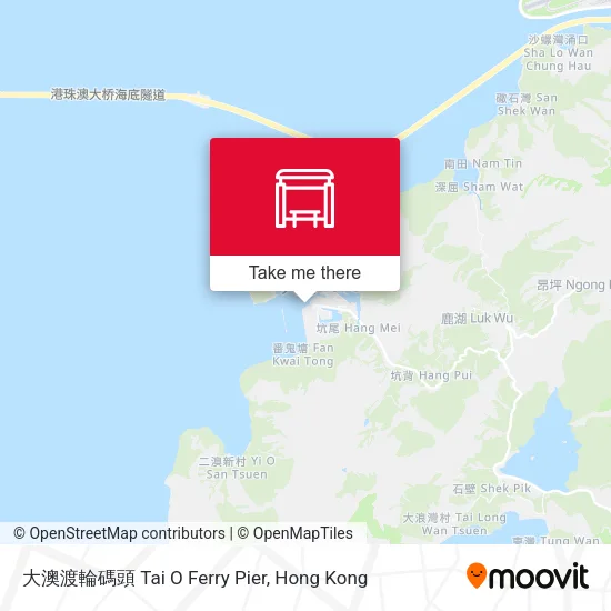 大澳渡輪碼頭 Tai O Ferry Pier地圖