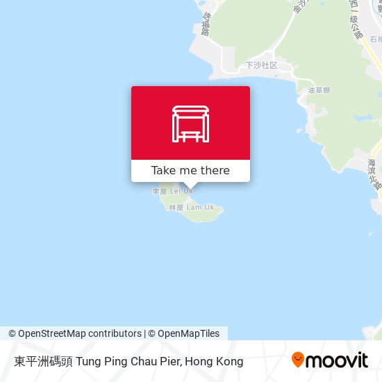 東平洲碼頭 Tung Ping Chau Pier map