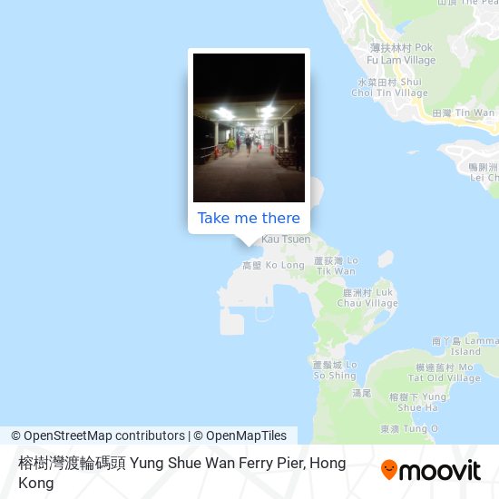 榕樹灣渡輪碼頭 Yung Shue Wan Ferry Pier map