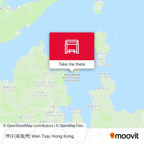 灣仔(南風灣) Wan Tsai map