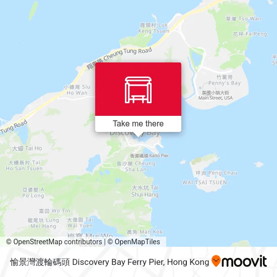 愉景灣渡輪碼頭 Discovery Bay Ferry Pier地圖