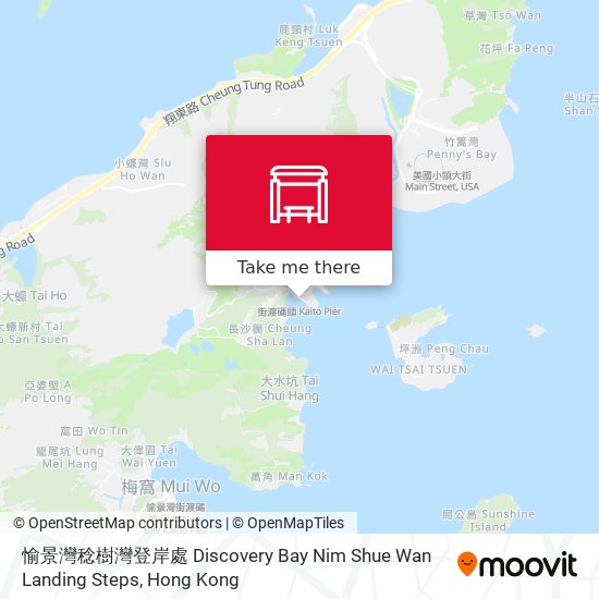 愉景灣稔樹灣登岸處 Discovery Bay Nim Shue Wan Landing Steps map